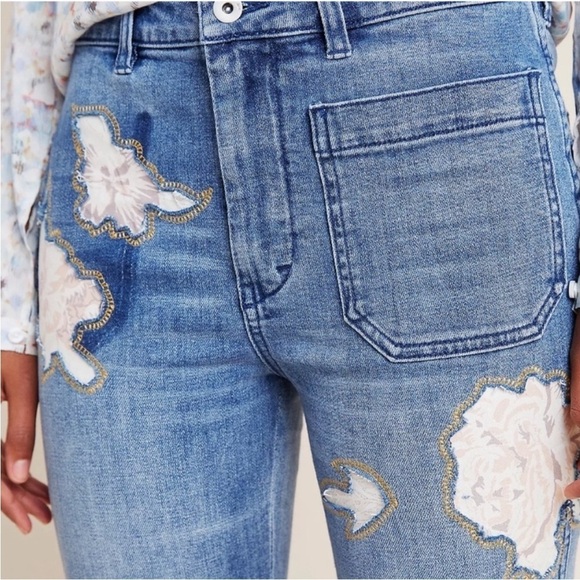 Anthropologie Pilcro and the Letterpress High Rise Bootcut Jeans Sz 27 - Picture 3 of 12